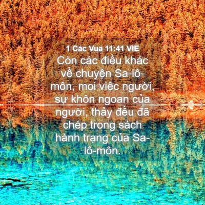 Picture 04 - 1 Các Vua 11:41 VIE - Còn các điều khác về chuyện - Bible Verse Picture