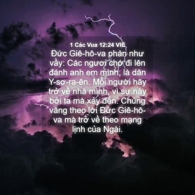 Picture 04 - 1 Các Vua 12:24 VIE - Đức Giê-hô-va phán như vầy: Các ngươi - Bible Verse Picture