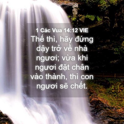 Picture 04 - 1 Các Vua 14:12 VIE - Thế thì, hãy đứng dậy trở về nhà - Bible Verse Picture