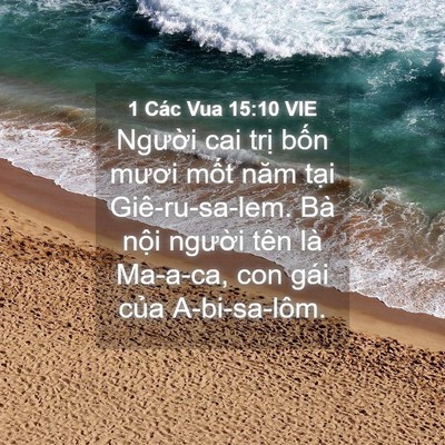 Picture 04 - 1 Các Vua 15:10 VIE - Người cai trị bốn mươi mốt năm tại - Bible Verse Picture