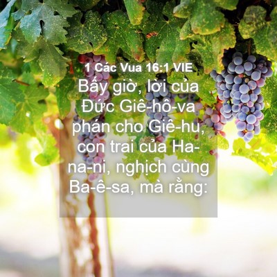 Picture 04 - 1 Các Vua 16:1 VIE - Bấy giờ, lời của Đức Giê-hô-va phán - Bible Verse Picture