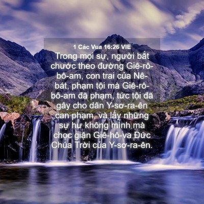 Picture 04 - 1 Các Vua 16:26 VIE - Trong mọi sự, người bắt chước theo - Bible Verse Picture