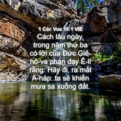 Picture 04 - 1 Các Vua 18:1 VIE - Cách lâu ngày, trong năm thứ ba có lời - Bible Verse Picture