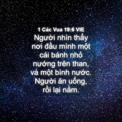 Picture 04 - 1 Các Vua 19:6 VIE - Người nhìn thấy nơi đầu mình một - Bible Verse Picture
