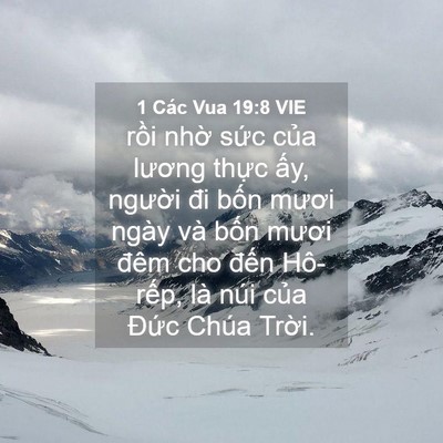 Picture 04 - 1 Các Vua 19:8 VIE - rồi nhờ sức của lương thực ấy, - Bible Verse Picture