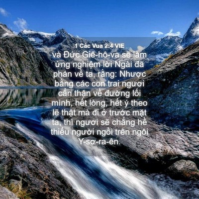 Picture 04 - 1 Các Vua 2:4 VIE - và Đức Giê-hô-va sẽ làm ứng nghiệm - Bible Verse Picture