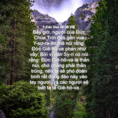 Picture 04 - 1 Các Vua 20:28 VIE - Bấy giờ, người của Đức Chúa Trời - Bible Verse Picture