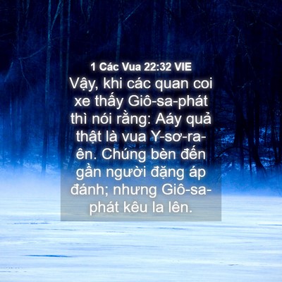 Picture 04 - 1 Các Vua 22:32 VIE - Vậy, khi các quan coi xe thấy Giô-sa-phát - Bible Verse Picture