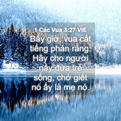 Picture 04 - 1 Các Vua 3:27 VIE - Bấy giờ, vua cất tiếng phán rằng: Hãy - Bible Verse Picture