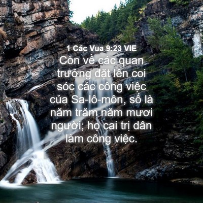 Picture 04 - 1 Các Vua 9:23 VIE - Còn về các quan trưởng đặt lên coi - Bible Verse Picture