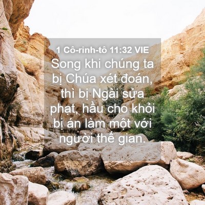 Picture 04 - 1 Cô-rinh-tô 11:32 VIE - Song khi chúng ta bị Chúa xét đoán, thì - Bible Verse Picture