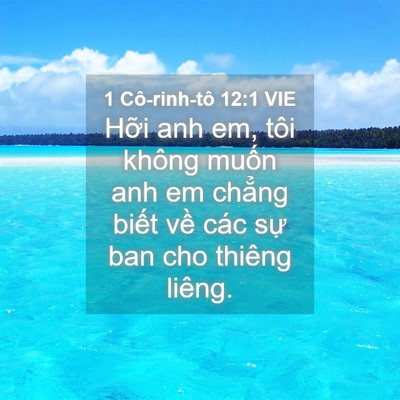Picture 04 - 1 Cô-rinh-tô 12:1 VIE - Hỡi anh em, tôi không muốn anh em chẳng - Bible Verse Picture