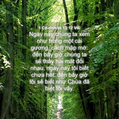 Picture 04 - 1 Cô-rinh-tô 13:12 VIE - Ngày nay chúng ta xem như trong một cái - Bible Verse Picture