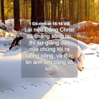 Picture 04 - 1 Cô-rinh-tô 15:14 VIE - Lại nếu Đấng Christ đã chẳng sống - Bible Verse Picture