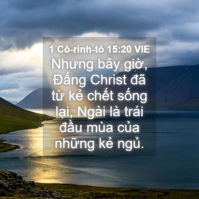 Picture 04 - 1 Cô-rinh-tô 15:20 VIE - Nhưng bây giờ, Đấng Christ đã từ kẻ - Bible Verse Picture