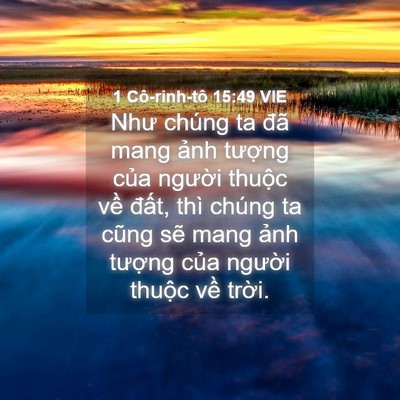 Picture 04 - 1 Cô-rinh-tô 15:49 VIE - Như chúng ta đã mang ảnh tượng của - Bible Verse Picture