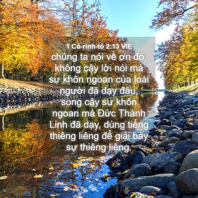 Picture 04 - 1 Cô-rinh-tô 2:13 VIE - chúng ta nói về ơn đó, không cậy lời - Bible Verse Picture