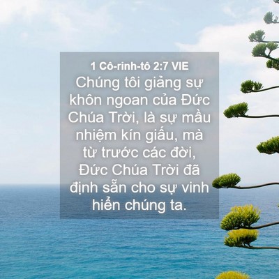 Picture 04 - 1 Cô-rinh-tô 2:7 VIE - Chúng tôi giảng sự khôn ngoan của Đức - Bible Verse Picture