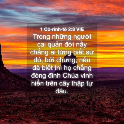 Picture 04 - 1 Cô-rinh-tô 2:8 VIE - Trong những người cai quản đời nầy - Bible Verse Picture