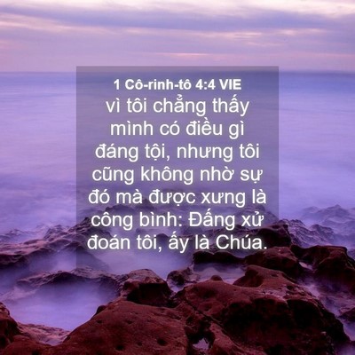 Picture 04 - 1 Cô-rinh-tô 4:4 VIE - vì tôi chẳng thấy mình có điều gì - Bible Verse Picture