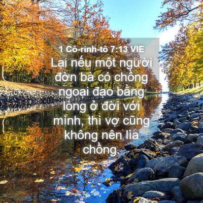 Picture 04 - 1 Cô-rinh-tô 7:13 VIE - Lại nếu một người đờn bà có chồng - Bible Verse Picture