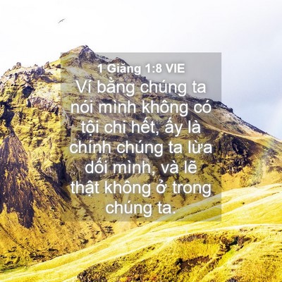 Picture 04 - 1 Giăng 1:8 VIE - Ví bằng chúng ta nói mình không có tội - Bible Verse Picture