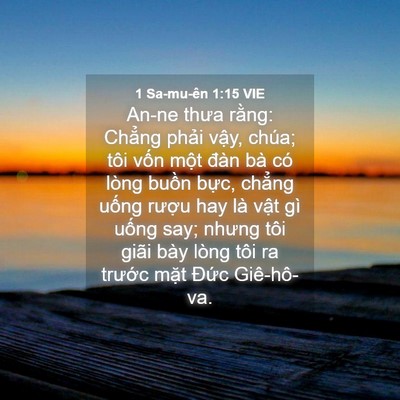 Picture 04 - 1 Sa-mu-ên 1:15 VIE - An-ne thưa rằng: Chẳng phải vậy, chúa; - Bible Verse Picture