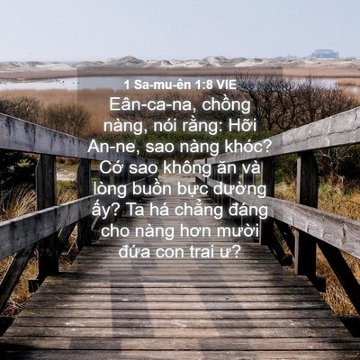 Picture 04 - 1 Sa-mu-ên 1:8 VIE - Eân-ca-na, chồng nàng, nói rằng: Hỡi - Bible Verse Picture