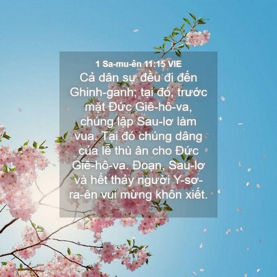 Picture 04 - 1 Sa-mu-ên 11:15 VIE - Cả dân sự đều đi đến Ghinh-ganh; - Bible Verse Picture