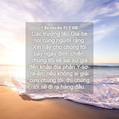 Picture 04 - 1 Sa-mu-ên 11:3 VIE - Các trưởng lão Gia-be nói cùng người - Bible Verse Picture