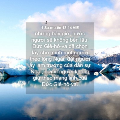 Picture 04 - 1 Sa-mu-ên 13:14 VIE - nhưng bây giờ, nước ngươi sẽ không - Bible Verse Picture