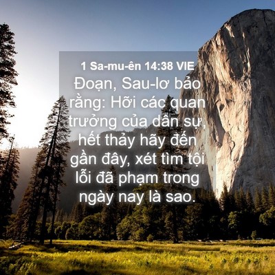Picture 04 - 1 Sa-mu-ên 14:38 VIE - Đoạn, Sau-lơ bảo rằng: Hỡi các quan - Bible Verse Picture
