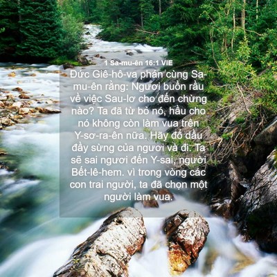 Picture 04 - 1 Sa-mu-ên 16:1 VIE - Đức Giê-hô-va phán cùng Sa-mu-ên rằng: - Bible Verse Picture