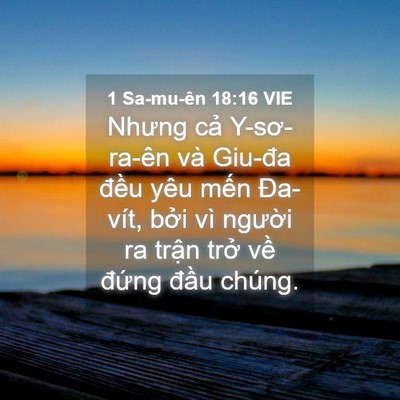Picture 04 - 1 Sa-mu-ên 18:16 VIE - Nhưng cả Y-sơ-ra-ên và Giu-đa đều yêu - Bible Verse Picture