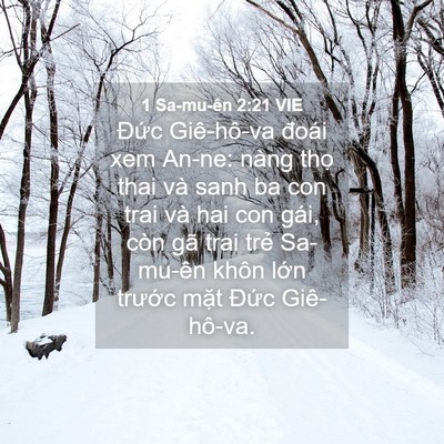 Picture 04 - 1 Sa-mu-ên 2:21 VIE - Đức Giê-hô-va đoái xem An-ne: nàng thọ - Bible Verse Picture
