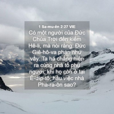 Picture 04 - 1 Sa-mu-ên 2:27 VIE - Có một người của Đức Chúa Trời - Bible Verse Picture