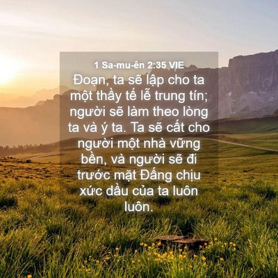 Picture 04 - 1 Sa-mu-ên 2:35 VIE - Đoạn, ta sẽ lập cho ta một thầy tế - Bible Verse Picture