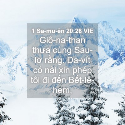 Picture 04 - 1 Sa-mu-ên 20:28 VIE - Giô-na-than thưa cùng Sau-lơ rằng: Đa-vít - Bible Verse Picture