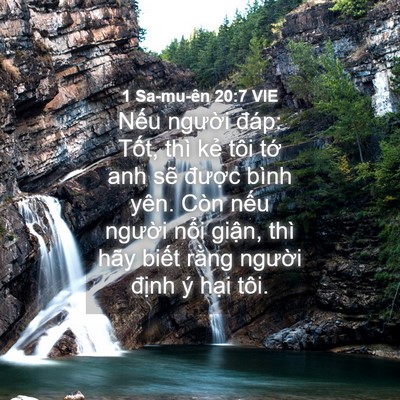 Picture 04 - 1 Sa-mu-ên 20:7 VIE - Nếu người đáp: Tốt, thì kẻ tôi tớ - Bible Verse Picture