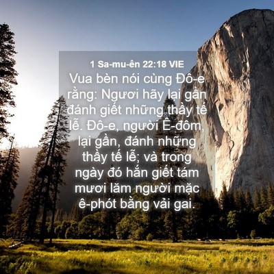Picture 04 - 1 Sa-mu-ên 22:18 VIE - Vua bèn nói cùng Đô-e rằng: Ngươi hãy - Bible Verse Picture