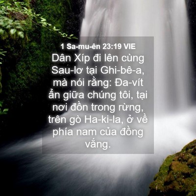 Picture 04 - 1 Sa-mu-ên 23:19 VIE - Dân Xíp đi lên cùng Sau-lơ tại Ghi-bê-a, - Bible Verse Picture