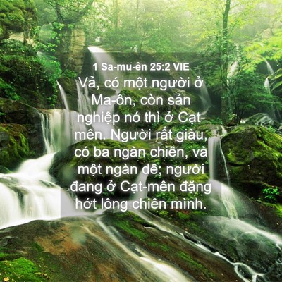 Picture 04 - 1 Sa-mu-ên 25:2 VIE - Vả, có một người ở Ma-ôn, còn sản - Bible Verse Picture