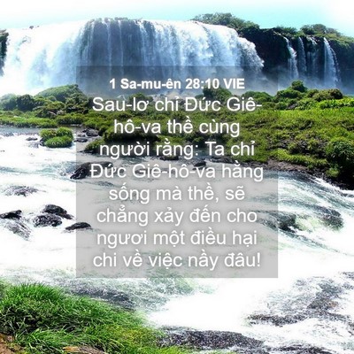 Picture 04 - 1 Sa-mu-ên 28:10 VIE - Sau-lơ chỉ Đức Giê-hô-va thề cùng - Bible Verse Picture