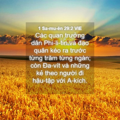 Picture 04 - 1 Sa-mu-ên 29:2 VIE - Các quan trưởng dân Phi-li-tin và đạo - Bible Verse Picture
