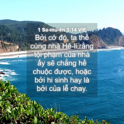 Picture 04 - 1 Sa-mu-ên 3:14 VIE - Bởi cớ đó, ta thề cùng nhà Hê-li - Bible Verse Picture
