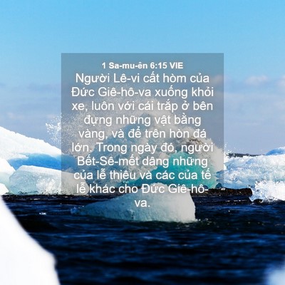 Picture 04 - 1 Sa-mu-ên 6:15 VIE - Người Lê-vi cất hòm của Đức - Bible Verse Picture