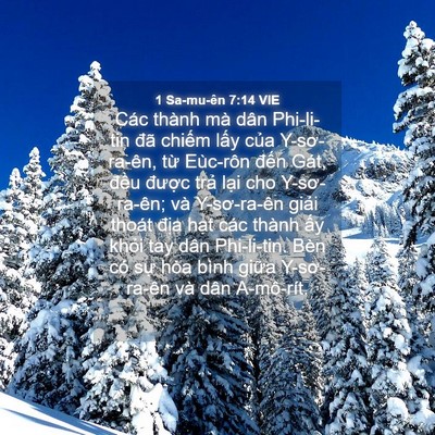 Picture 04 - 1 Sa-mu-ên 7:14 VIE - Các thành mà dân Phi-li-tin đã chiếm - Bible Verse Picture