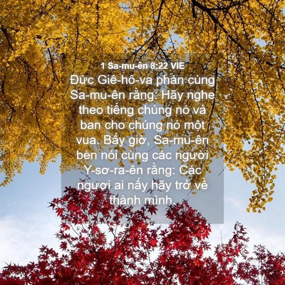 Picture 04 - 1 Sa-mu-ên 8:22 VIE - Đức Giê-hô-va phán cùng Sa-mu-ên rằng: - Bible Verse Picture