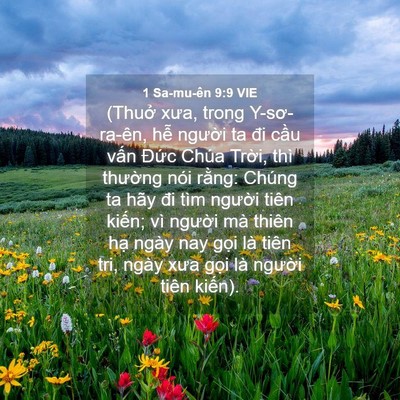 Picture 04 - 1 Sa-mu-ên 9:9 VIE - (Thuở xưa, trong Y-sơ-ra-ên, hễ người - Bible Verse Picture