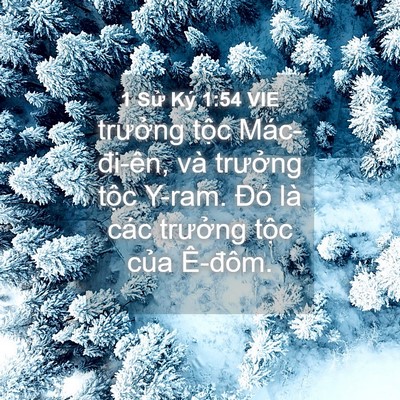 Picture 04 - 1 Sử Ký 1:54 VIE - trưởng tộc Mác-đi-ên, và trưởng tộc - Bible Verse Picture